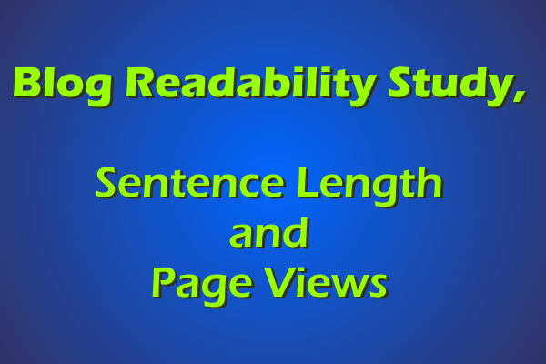 Page Views and Sentence Length, A Comparison Page Views and Sentence Length, A Comparison