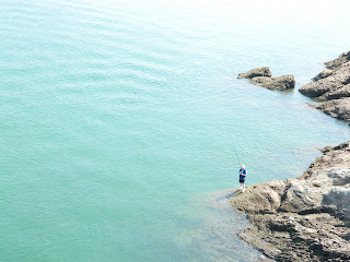 Emerald blue waters of the Seonyodo island