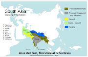 Mapa de los paises de Asia del Sur, Meridional o Sudasia (mapa de los paises de asia del sur meridional sudasia )