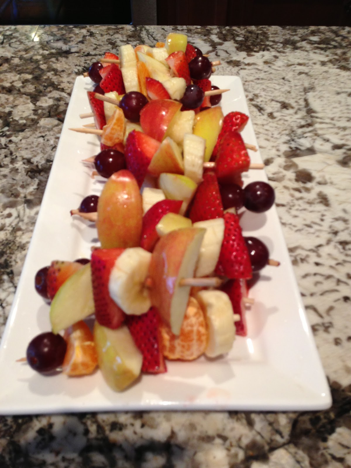 Scribal Mom Fruit Kabobs With Sweet Cream Cheese Dip