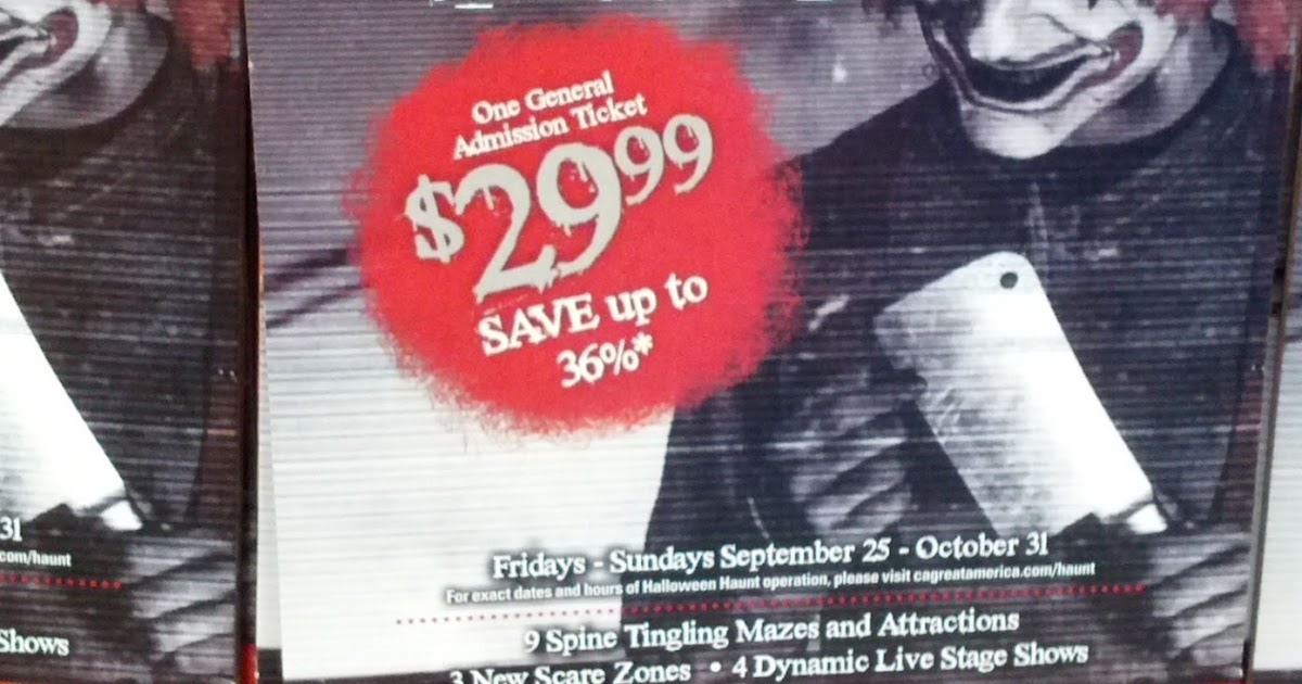 California�s Great America Halloween Haunt General Admission Ticket