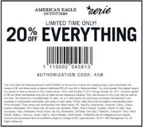 American Eagle Outfitters Printable Coupons May 2015 - Printable ...