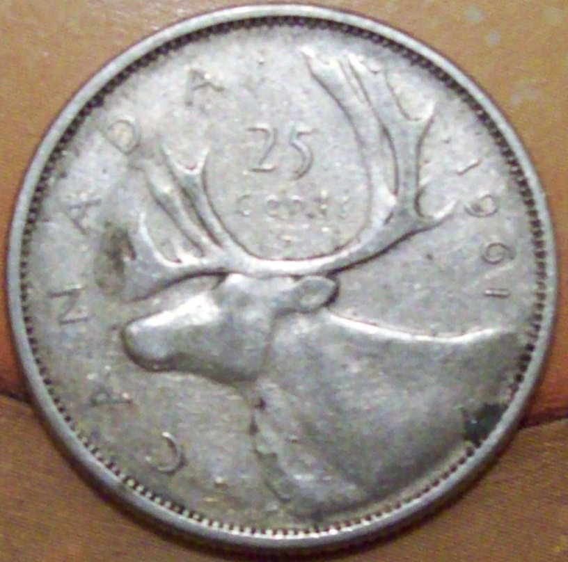 My Coin Box 1961 Canadian Quarter!