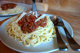 Spaghetti http://gitmallina.blogspot.com/2014/09/spaghetti-alla-bolognese.html