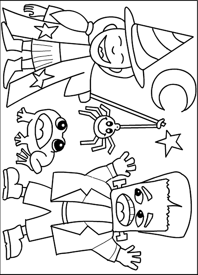 FUN & LEARN : Free worksheets for kid: Halloween coloring pages