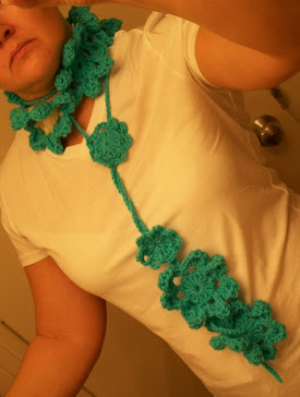 Teal flower scarf... $35.00 + Shipping