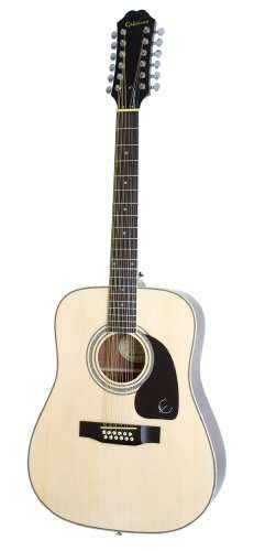 Epiphone DR-212 Acoustic Guitar, 12-String, Natural