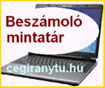 Beszámoló mintatár