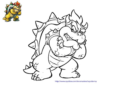 Mario Bowser Coloring Pages