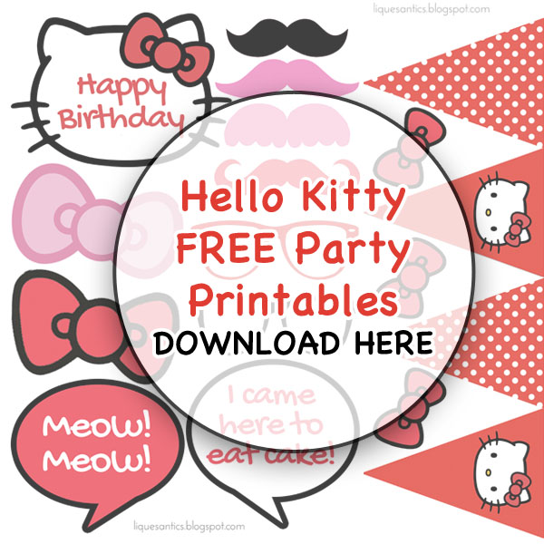 hello kitty party printables