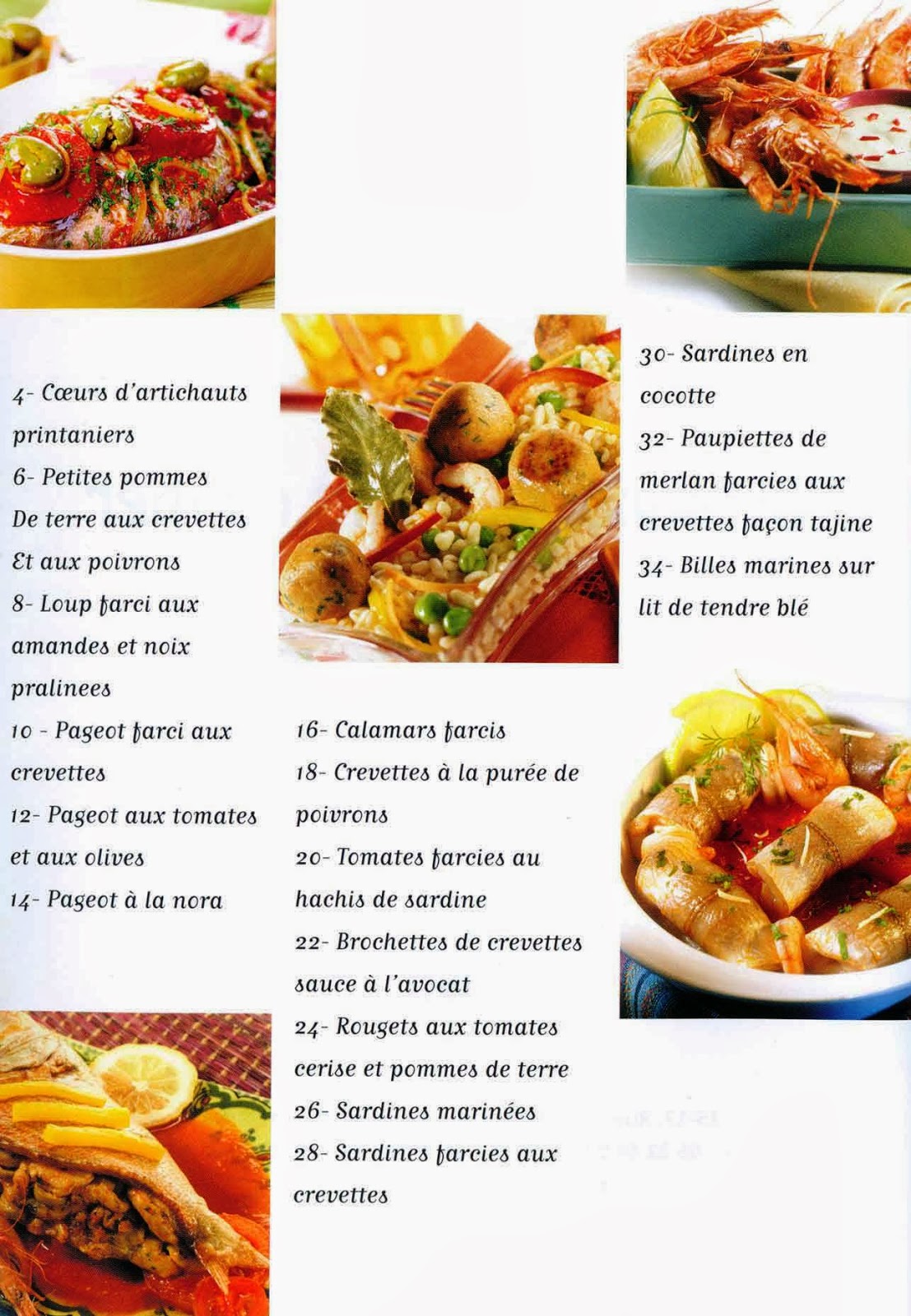 كتاب مطبخ شوميشة Choumicha - Poissons et fruits de mer Choumicha+-+Poissons+et+fruits+de+mer+sommaire+1