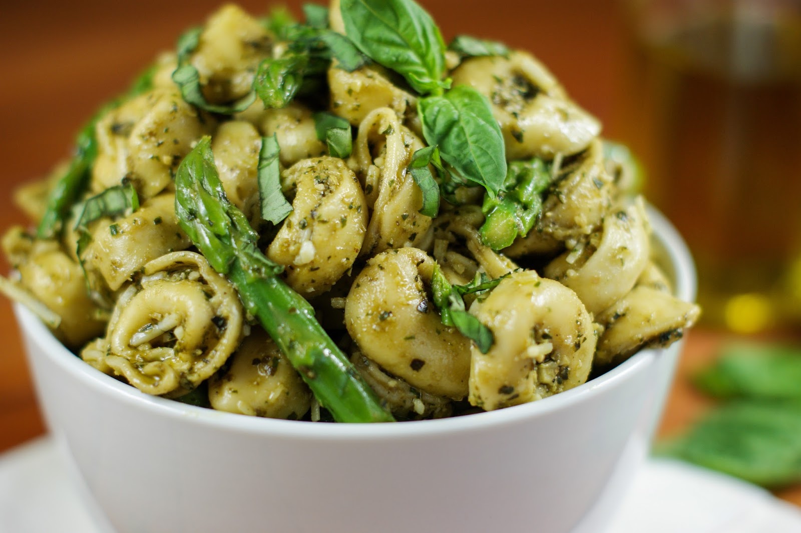 Pesto Tortellini Salad with Asparagus The Kitchen is My Playground