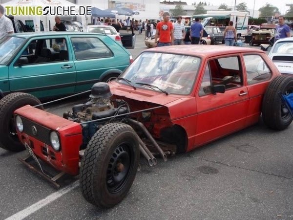 Don't know what to think about this mk1 golf hot rod