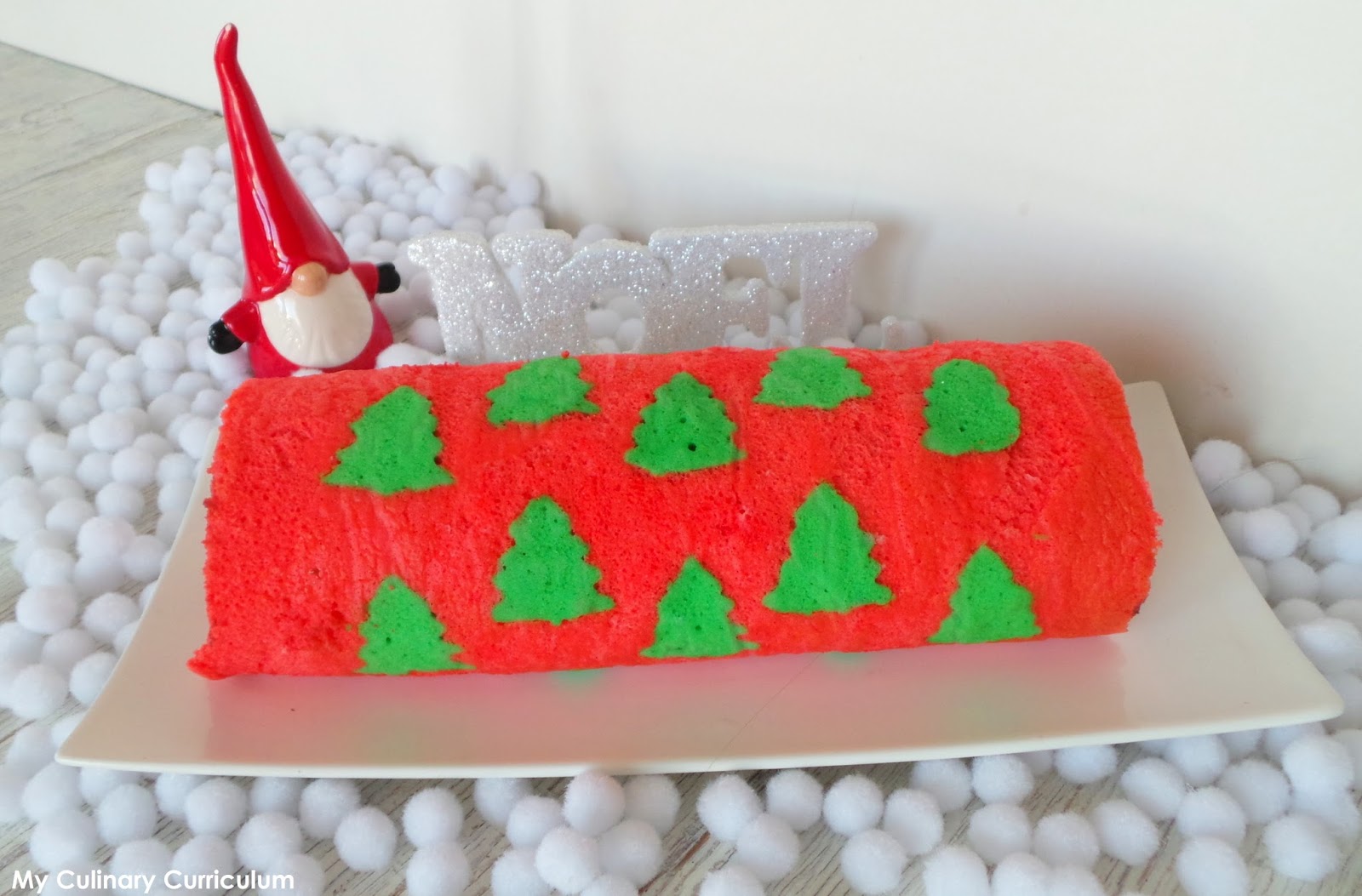 my culinary curriculum biscuit roulé imprimé sapins de christmas on u tube
