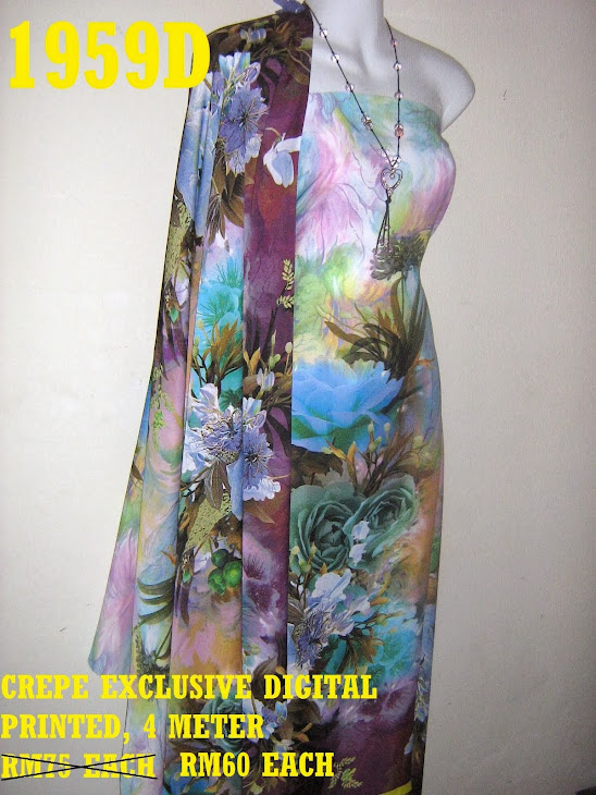 CDP 1959D: CREPE EXCLUSIVE DIGITAL PRINTED, 4 METER