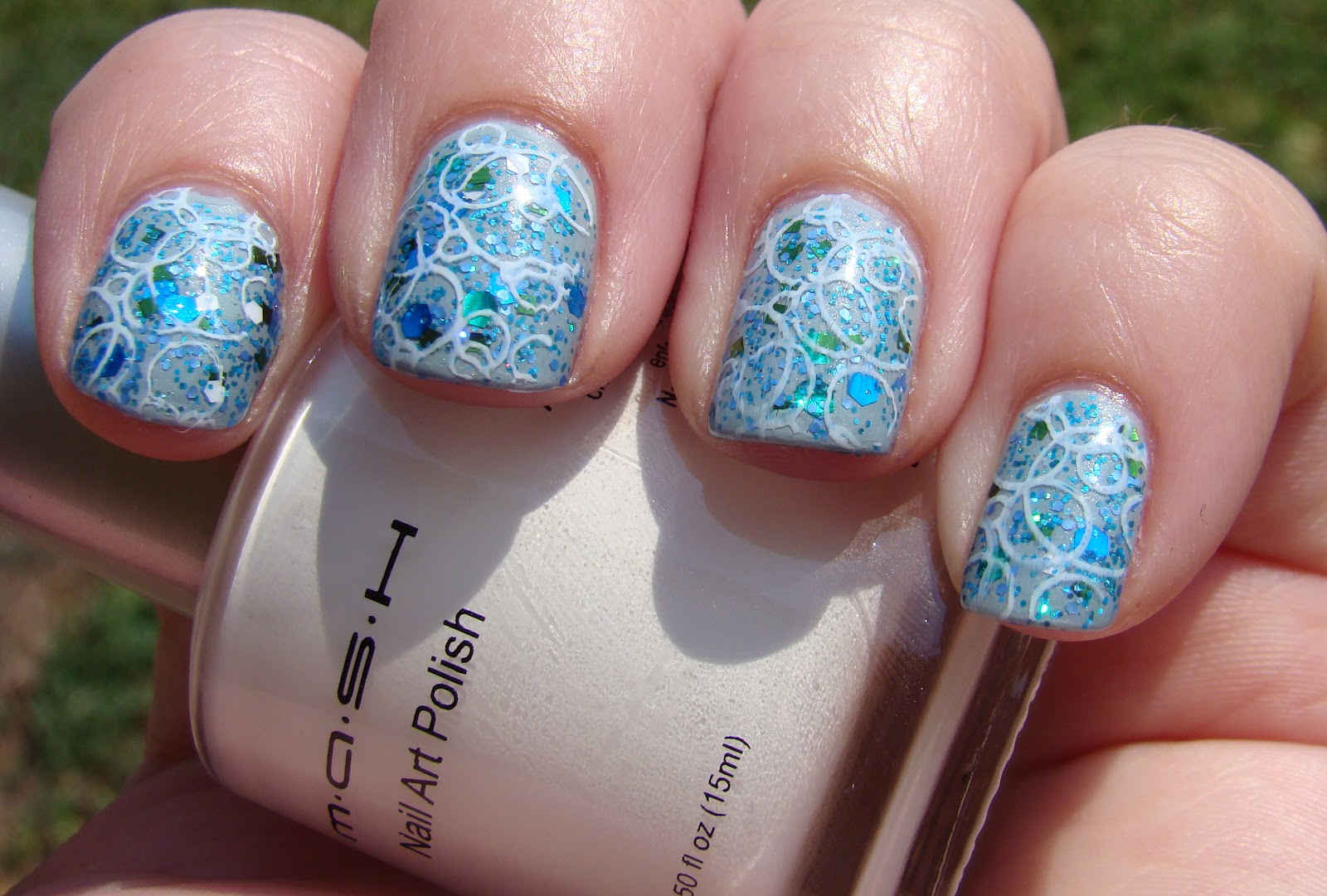 Purple Nails W/ Lacy Stamp Pattern Paint Me Pinterest Purple - 1600x1081 - jpeg Sea Nail Art Designs