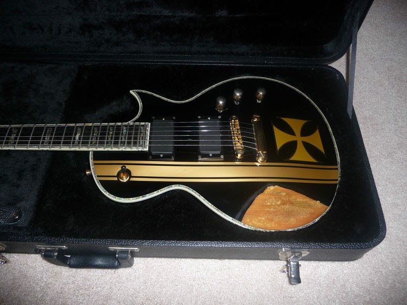 james hetfield guitar iron cross ESP LTD EC1000 Black James Hetfield (Metallica) Custom Iron