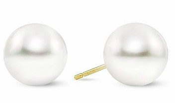 Cultured South Sea Pearl Stud Earrings 14K Yellow Gold Cultured South Sea Pearl Stud Earrings 14K Yellow Gold