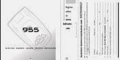 BELTRONICS VECTOR 955 MANUAL