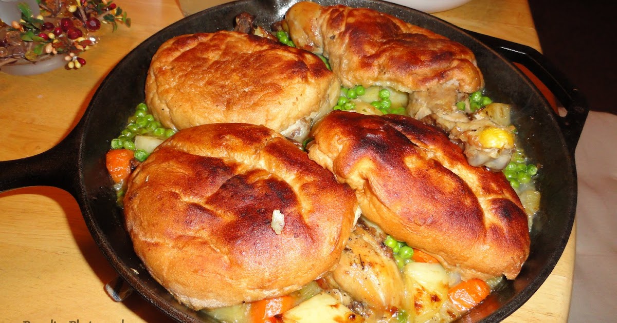 Delicious Dishes Cast Iron Portuguese Chicken Pot Pie
