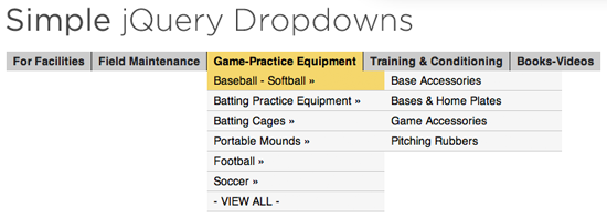 Simple jQuery Dropdowns Simple jQuery Dropdowns