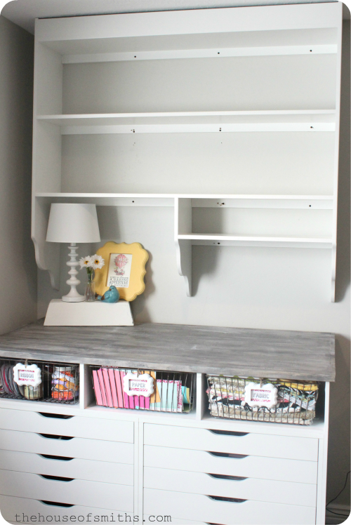 DIY Custom Office Shelving