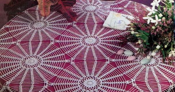Fino mantel tejido al crochet / esquema | Todo crochet