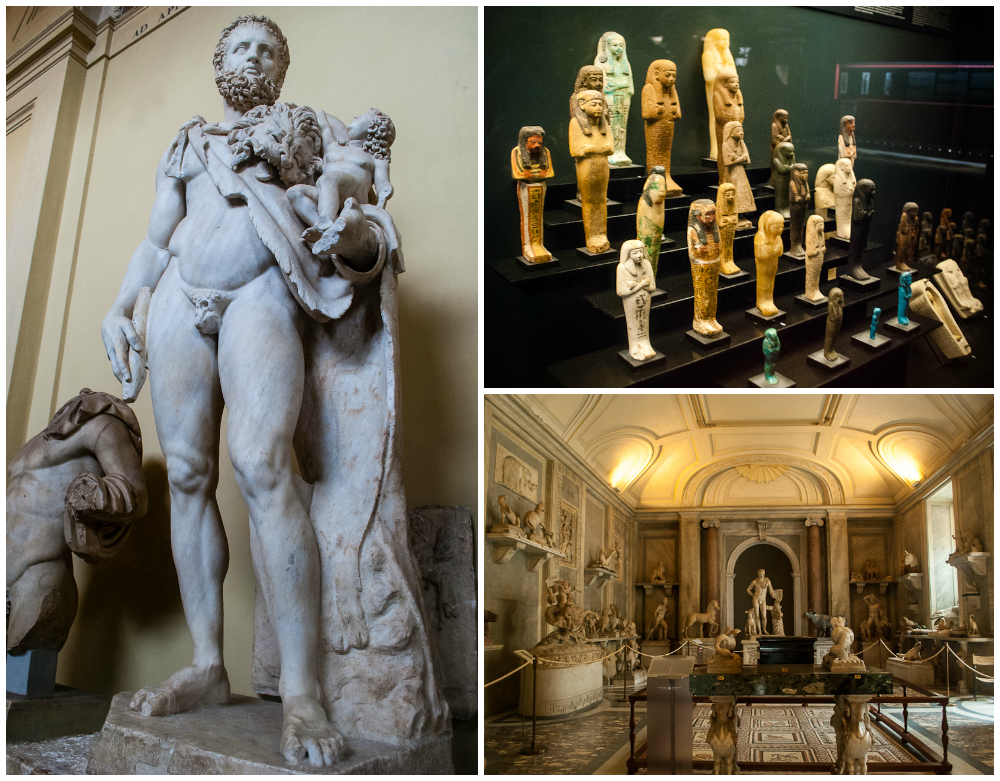 sculptures in the vatican museum