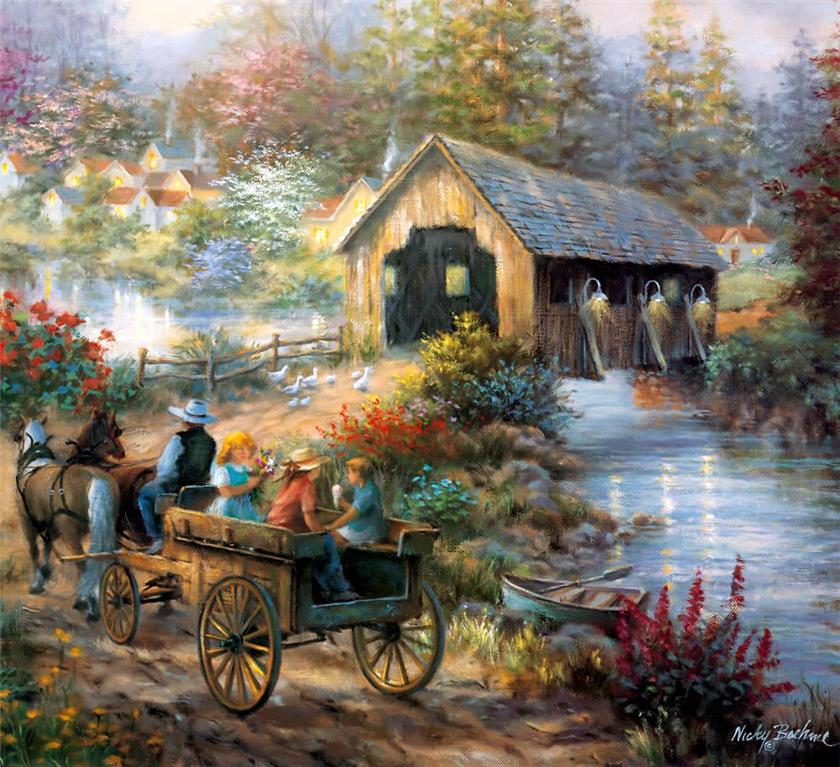 Lovely Paintings by American Painter &ldquo;Nicky Boehme&rdquo; - Fine Art and You