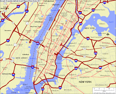 Road map of New York City