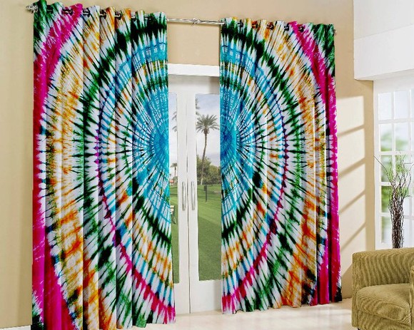 Hippies e Chiliques Aprenda a fazer uma cortina Tie Dye Adesivo Para Moveis De Cozinha ~ Hippies e Chiliques Aprenda a fazer uma cortina Tie Dye