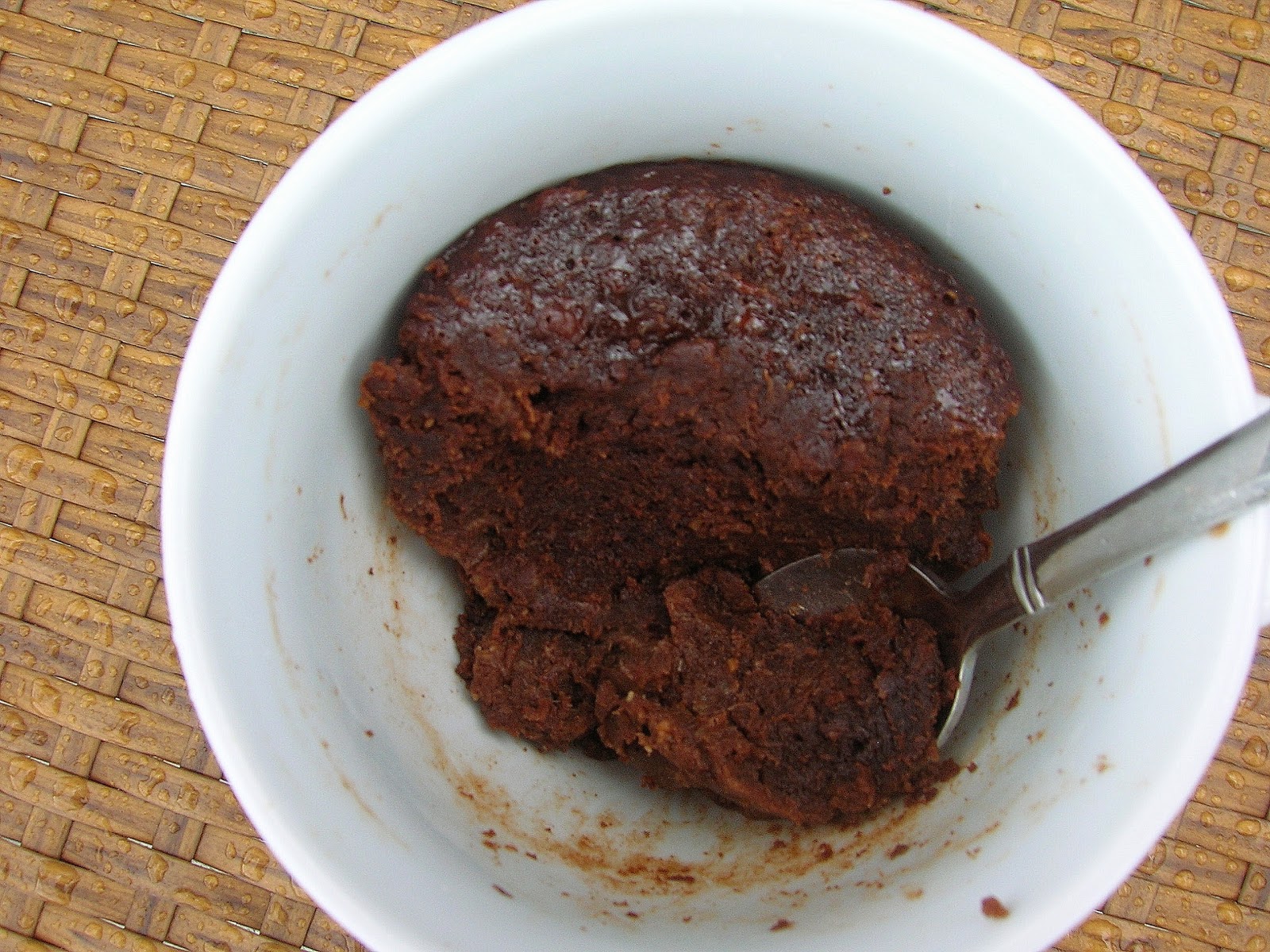 Chocolate Hazelnut Microwave Cup Cake, gluten free, grain free Skinny
