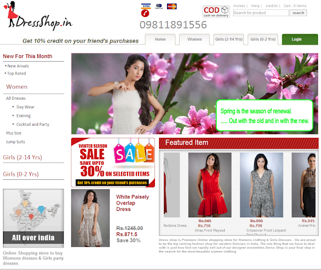 Now Buy Dresses Online at DressShop.in