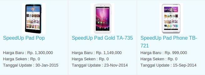 Daftar Harga Hp SpeedUp Februari 2016 Daftar Harga Hp SpeedUp Februari 2016