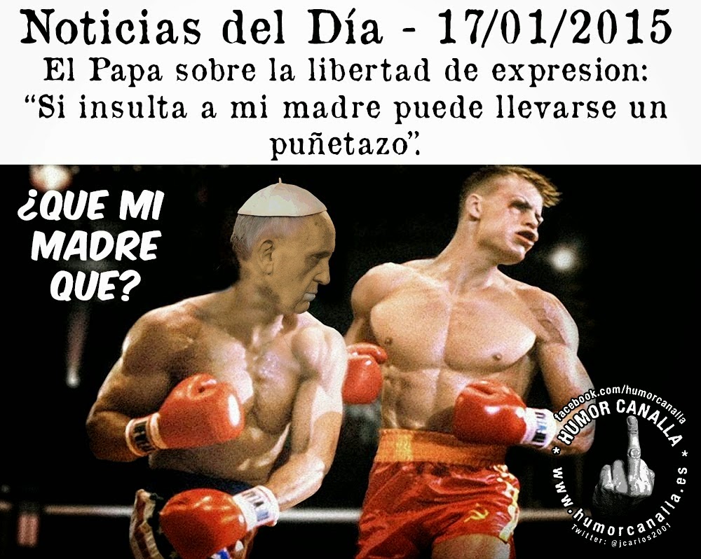 El puñetazo del Papa