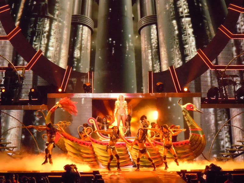 Britney Spears boat Femme Fatale show