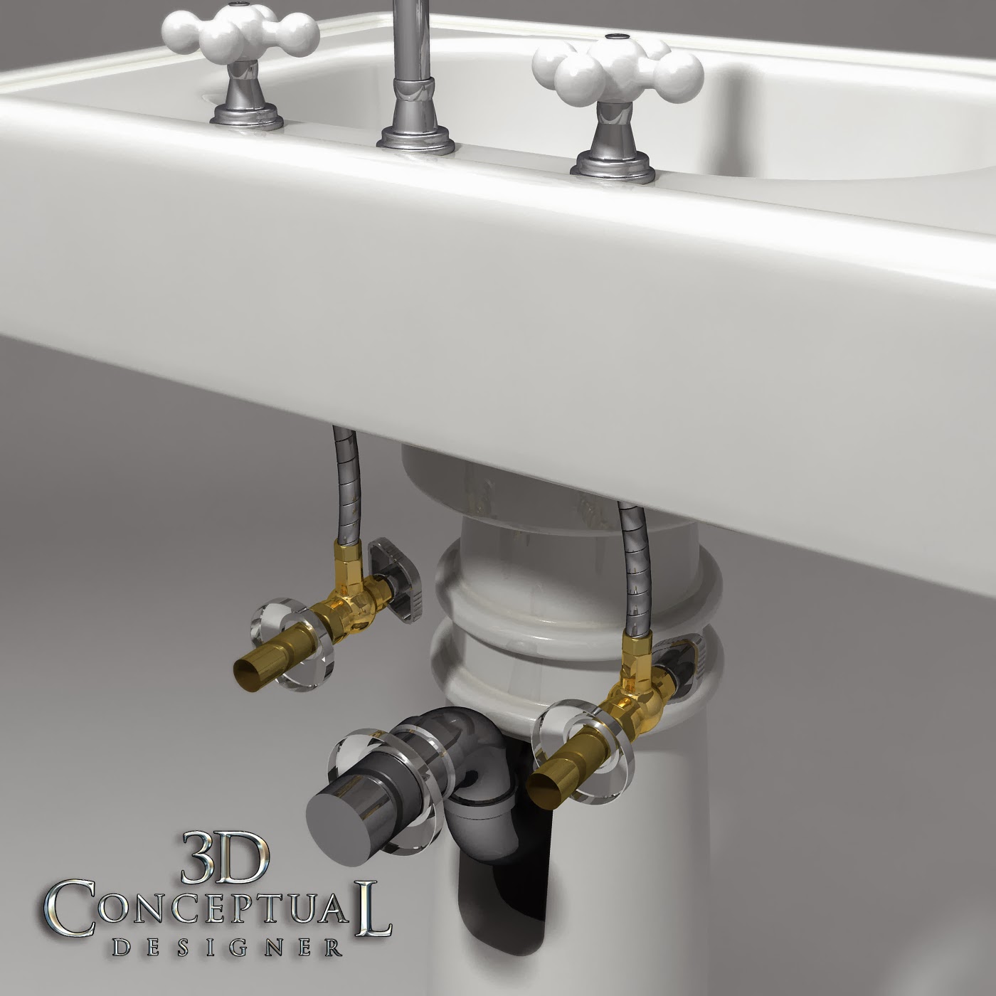 ... : 3D Stock Model Build Review: 1920s Pedestal Sink 2005