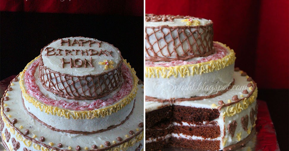 Spusht: baking and decorating a three tier cake at home