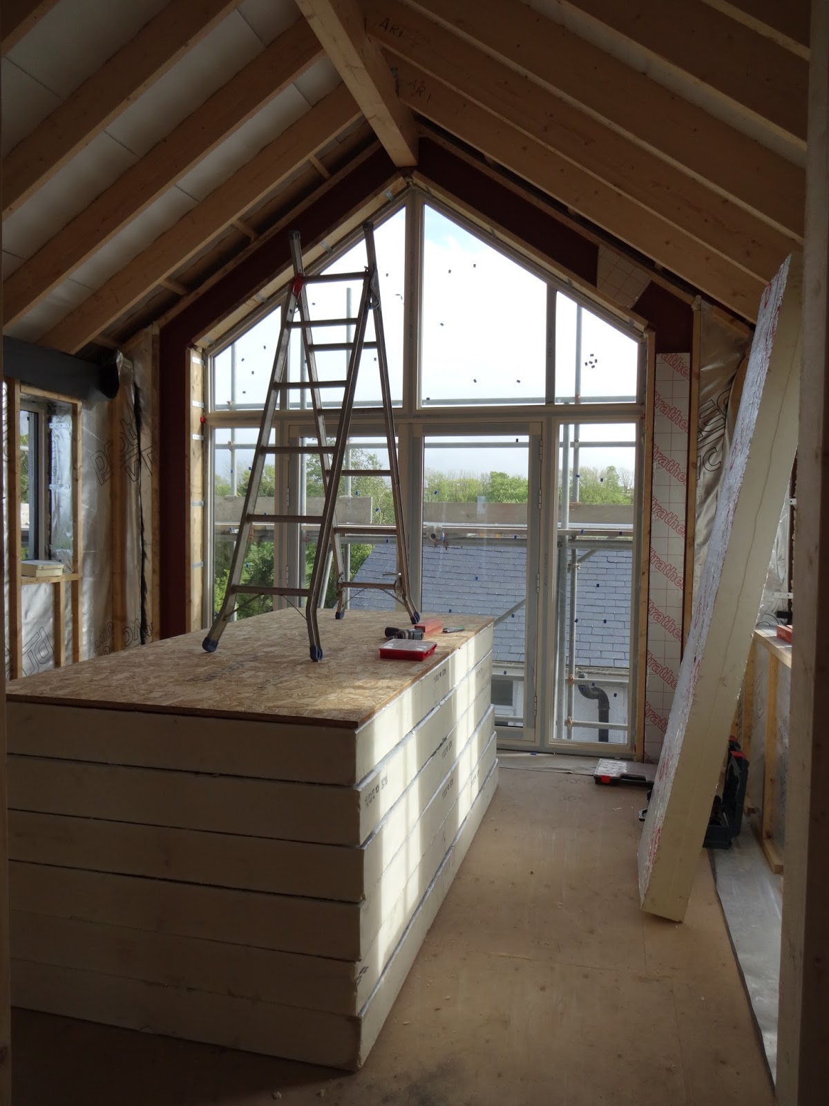 V A S Home Build Boarding Ceilings First Floor Vaulted