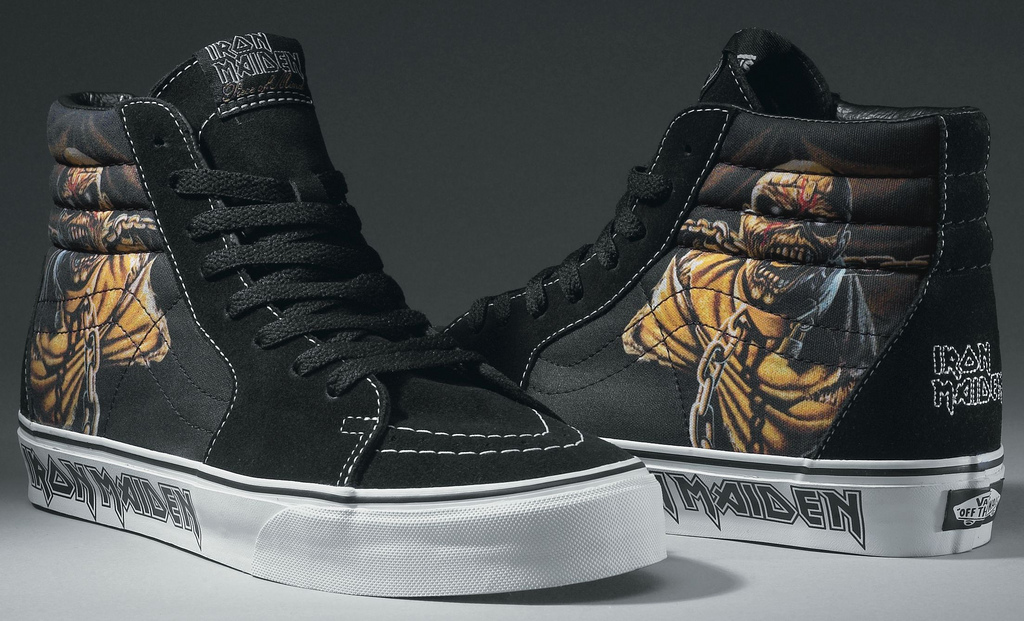 Vans relançando calçados do Iron Maiden