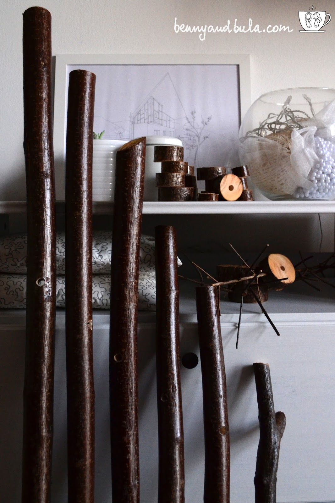 Tutorial Albero di Natale 2015 di legno con rami veri/Branches or Drift Wood Scandinavian Christmas Tree