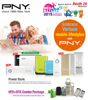 PNY Boyong Jajaran Gadget Terkini di Mega Bazaar 2015 PNY Boyong Jajaran Gadget Terkini di Mega Bazaar 2015