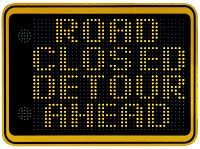 SafePace 800 speed display and message board in one SafePace 800 speed display and message board in one