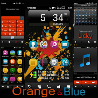 Orange & Blue by Licky