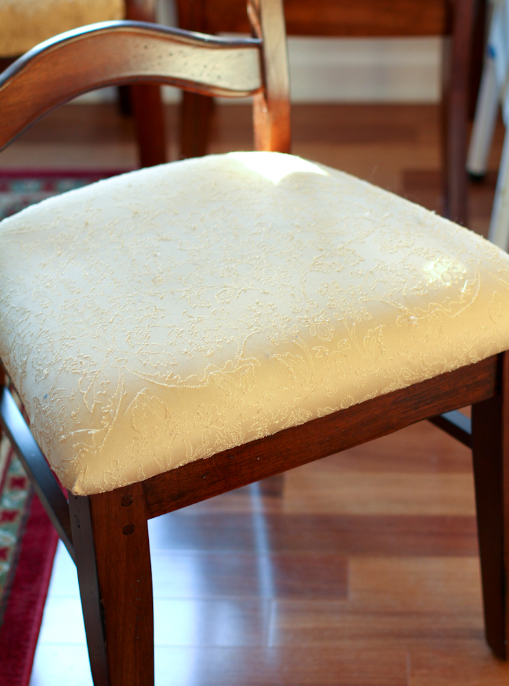 Recovering the Dining Room Chairs Scissors & Spatulas