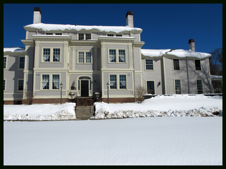 Lyman Estate Waltham Massachusetts The Vale in winter Waltham MA
