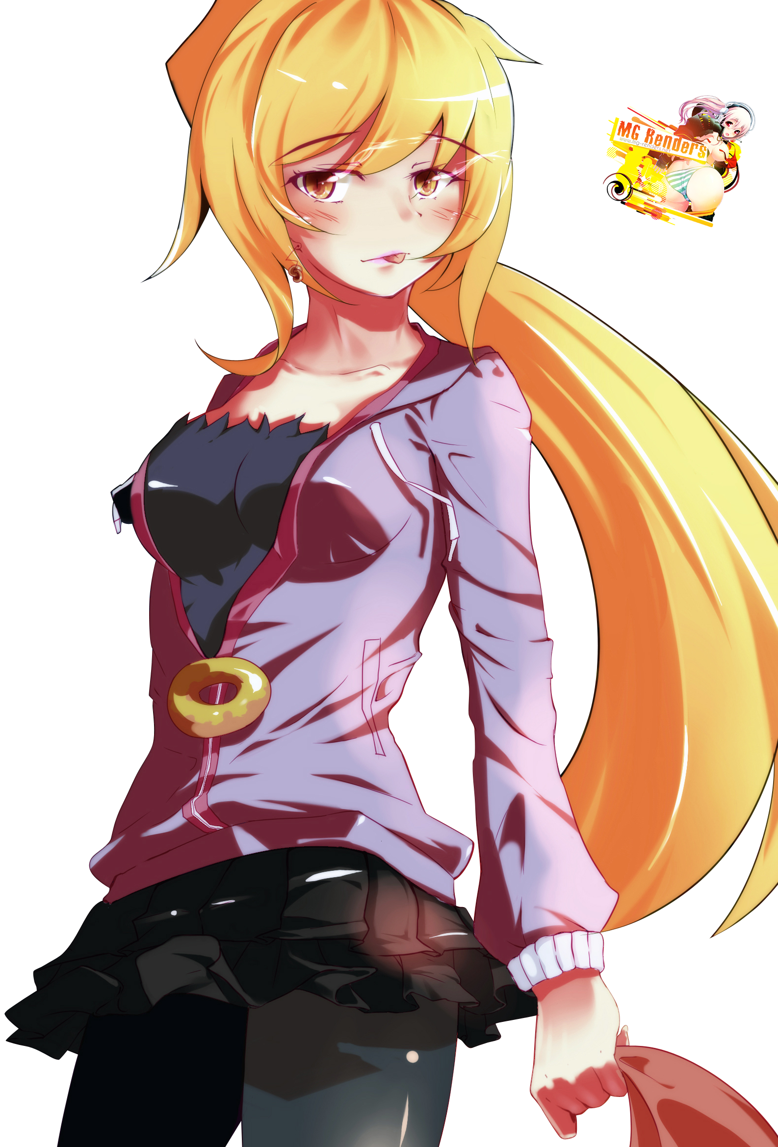 Oshino Shinobu Render - Anime - PNG Image without background