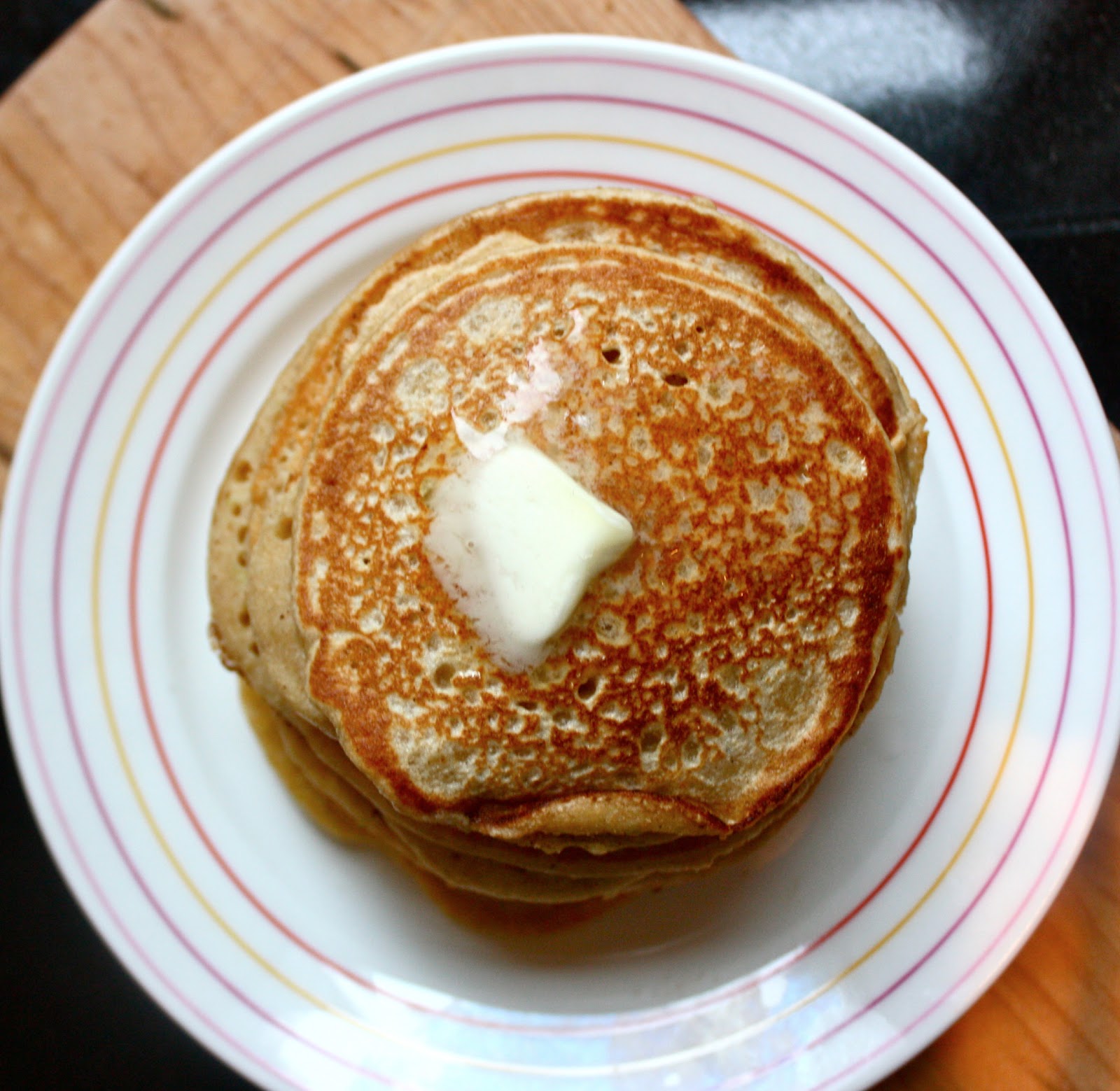 whole wheat apple blender pancakes Cannella Vita