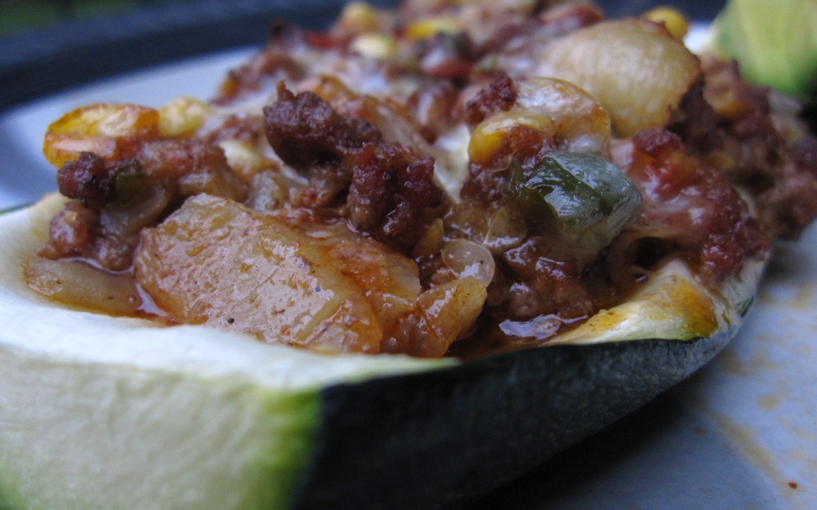 plus other good stuff Two Dinners in One TexMex Stuffed Zucchini and