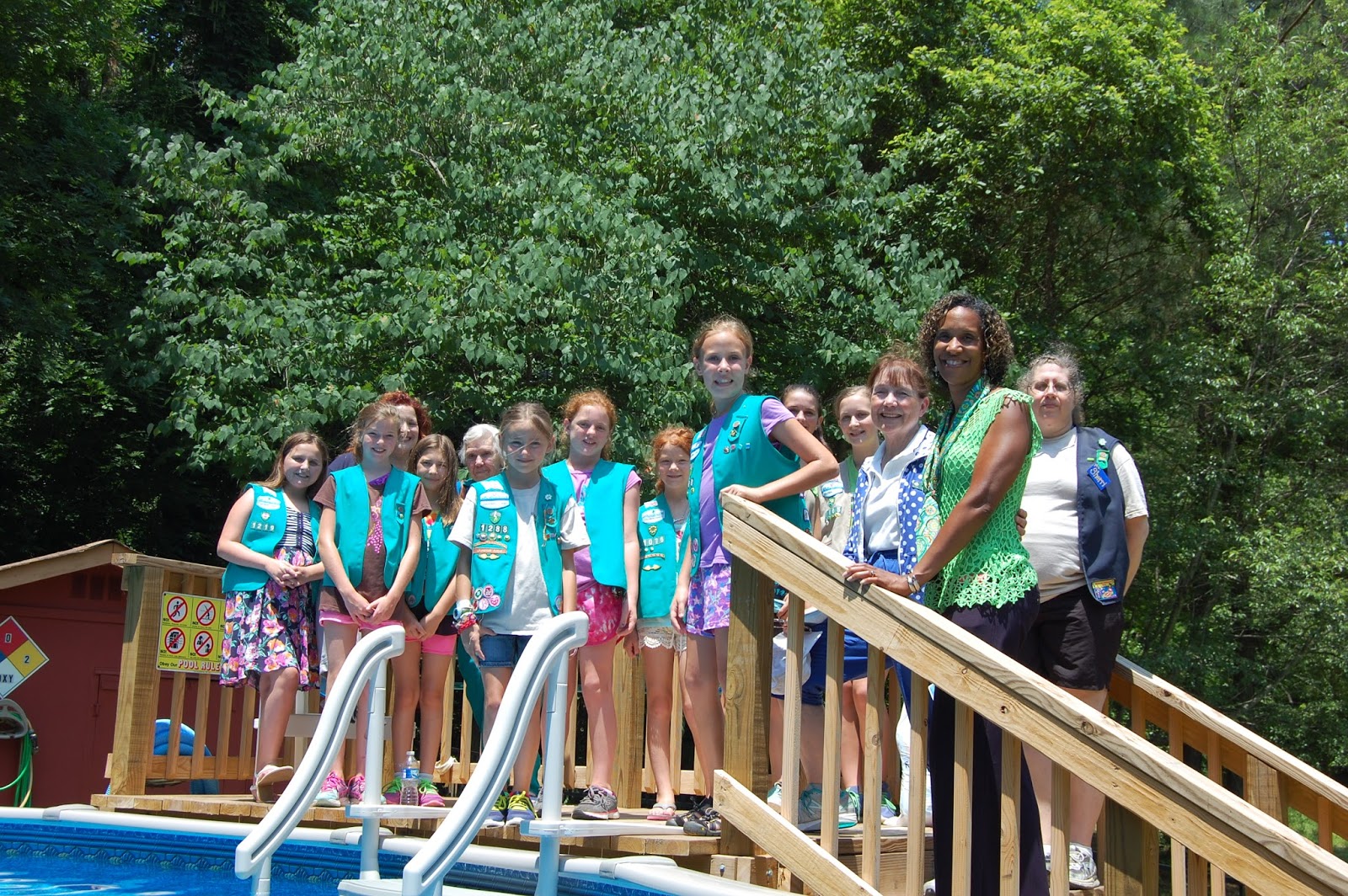 Girl Scouts of the Colonial Coast Blog Pool Dedication at Camp Burke